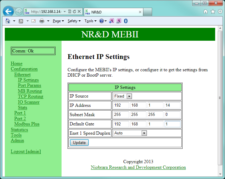 IP Settings